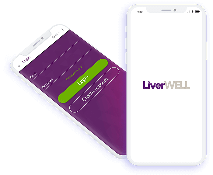 LiverWELL start screen
